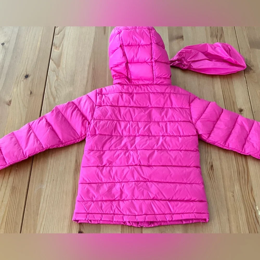 NWT Bob Der Bar Pink Hooded Puffer Jacket Packable Size 3T